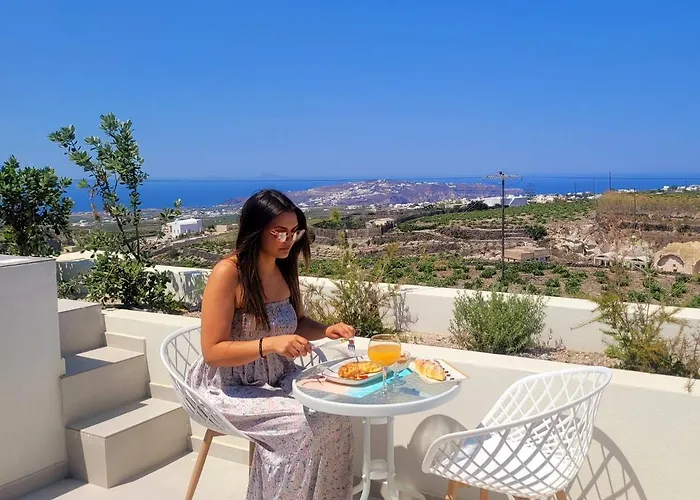 Vista Al Mar Santorini Semesterbostad Pýrgos